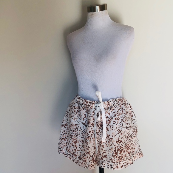 Sleep Pants Brown Animal Print Large STARS ABOVE - Picture 3 of 7